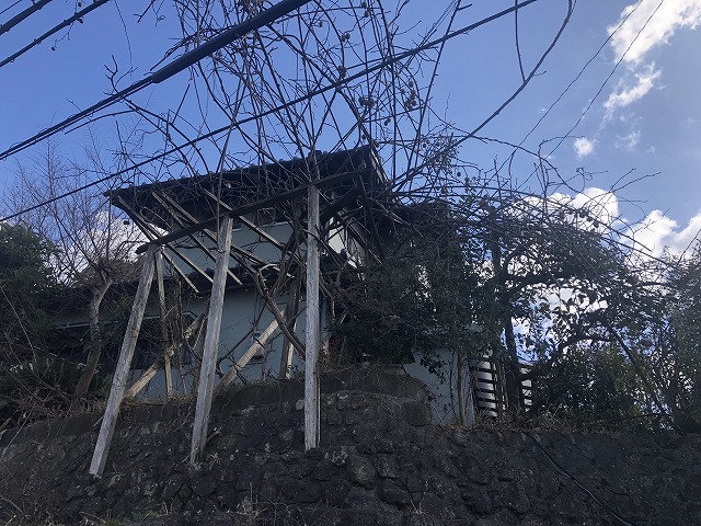 解体前の櫓