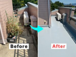吹田市千里山屋上防水事例